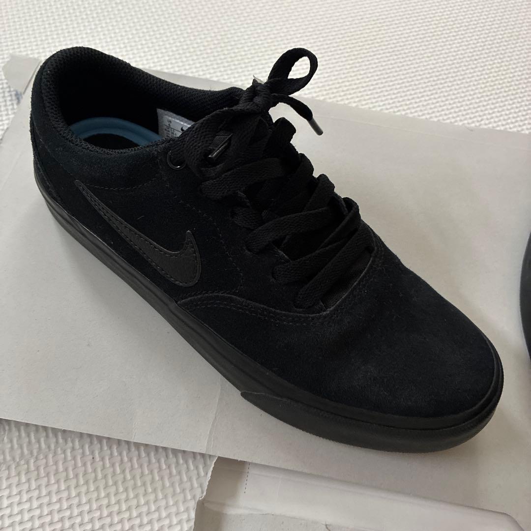 NIKE ナイキ24.0 スエード　黒　ブラック　シューズ　スニーカー — image 2