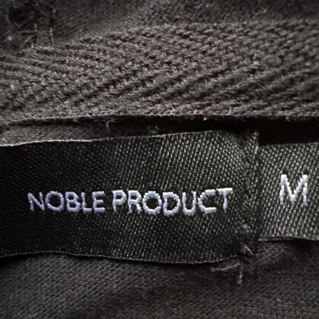 NOBLE PRODUCT 半袖パーカー Mサイズ 黒 ビッグロゴ — image 2