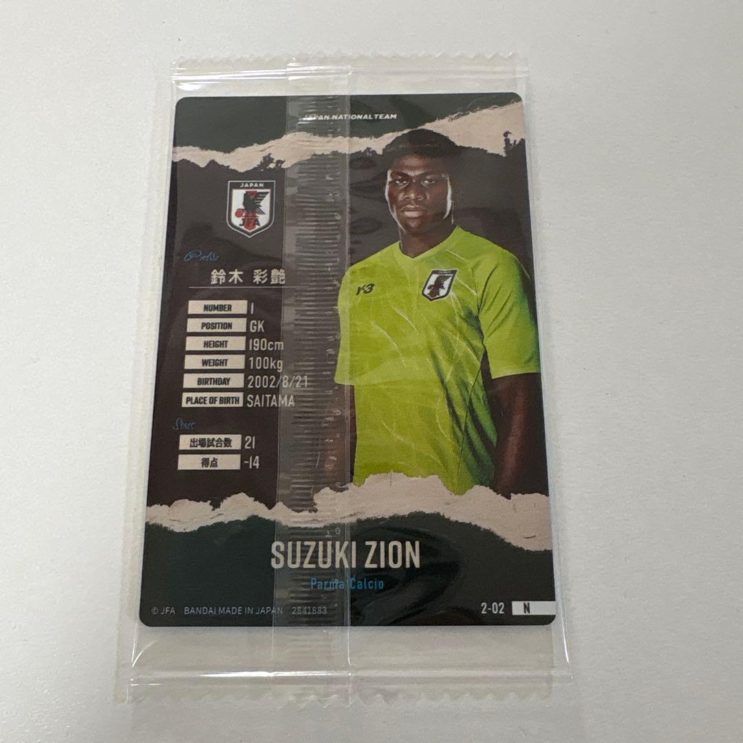 サッカー日本代表 鈴木彩艶 ツインウエハース — image 2