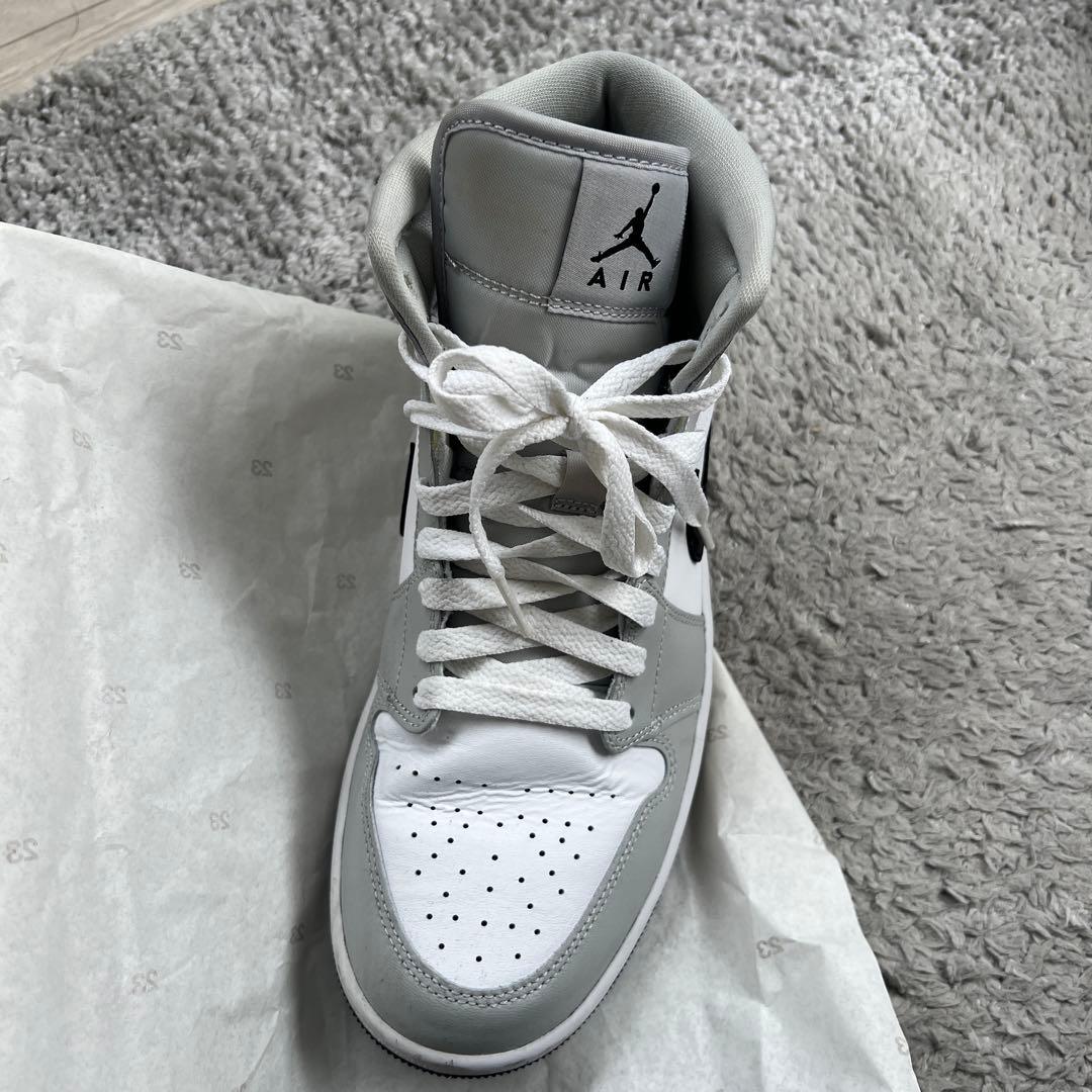 Nike Air Jordan 1 Mid Grey White — image 2