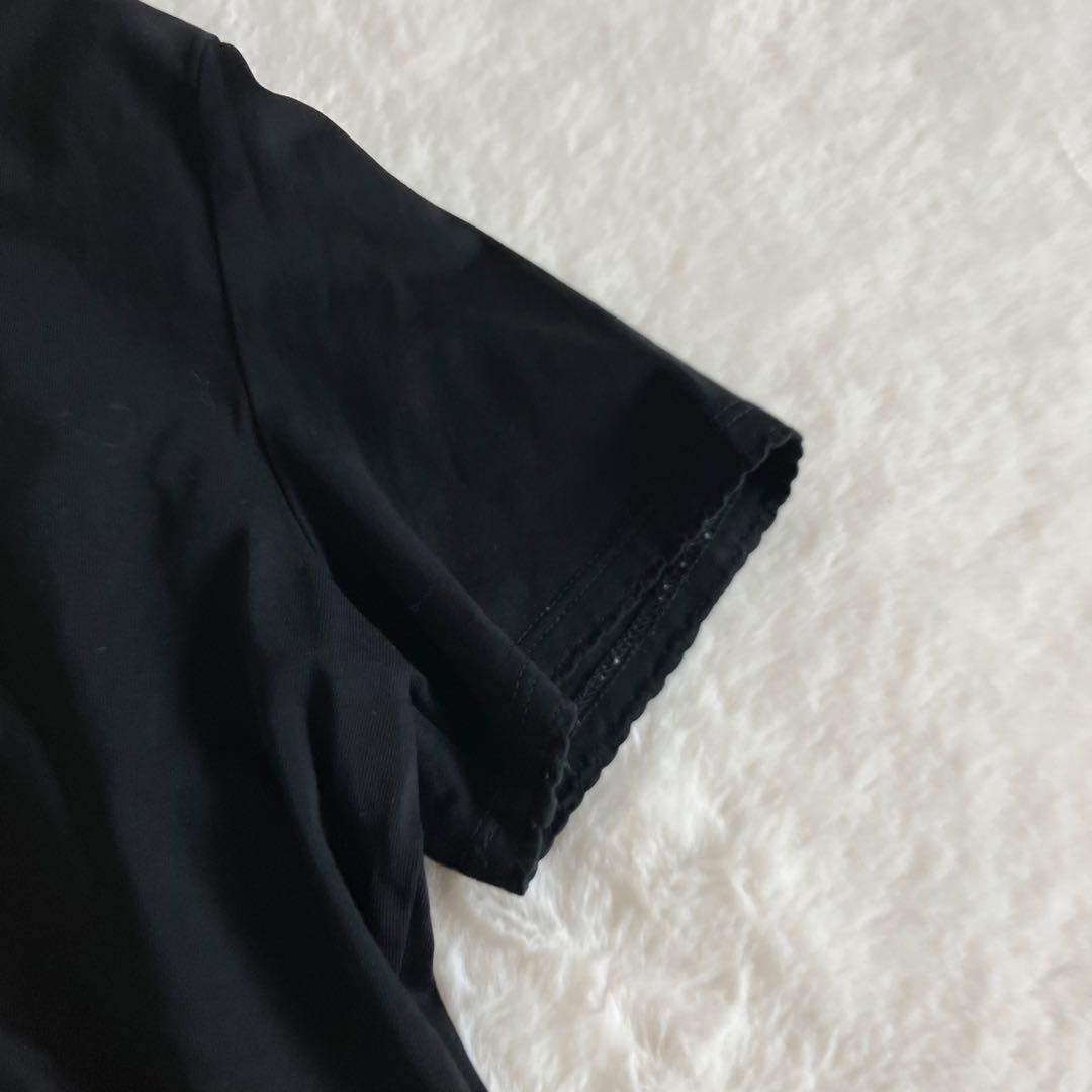 Aquascutum✨アクアスキュータム（9）Tシャツ ブラック Vネック — image 5