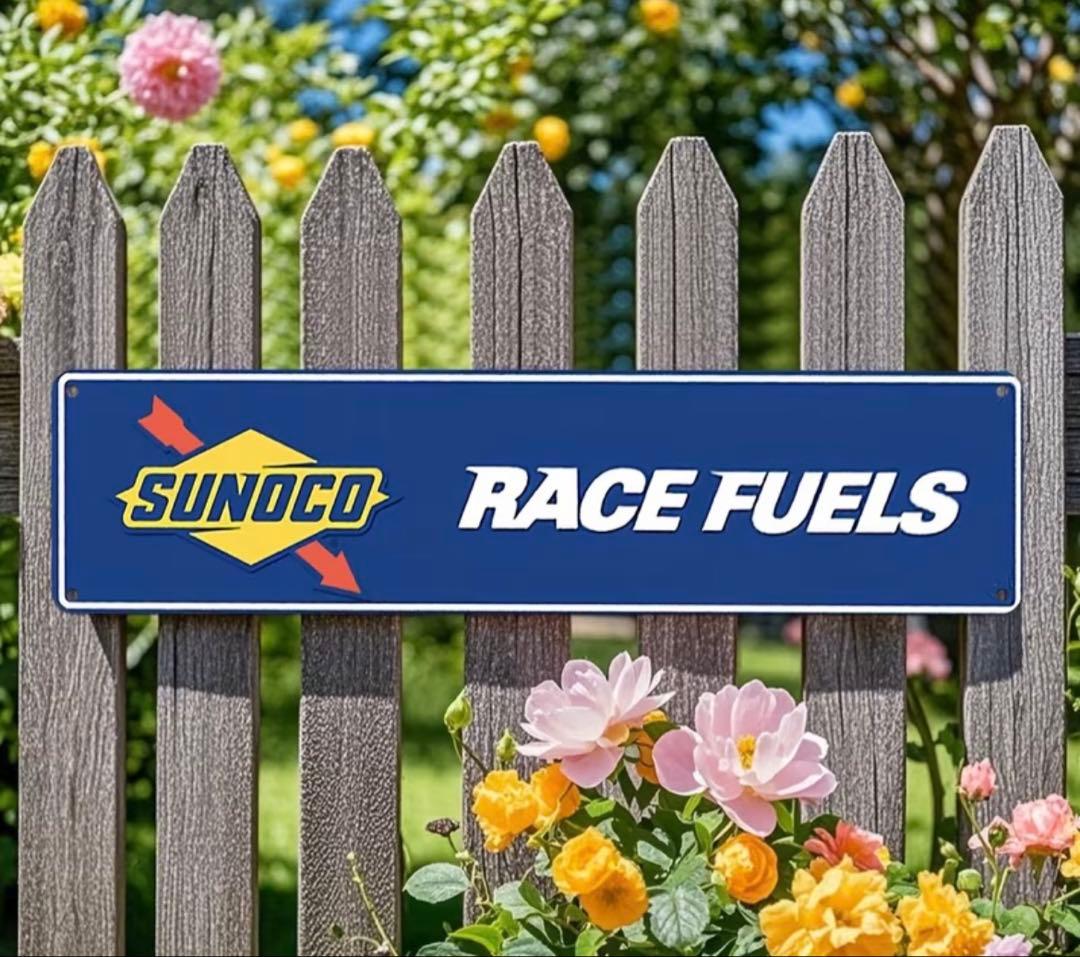 SUNOCO RACE FUELS 木製看板 — image 2