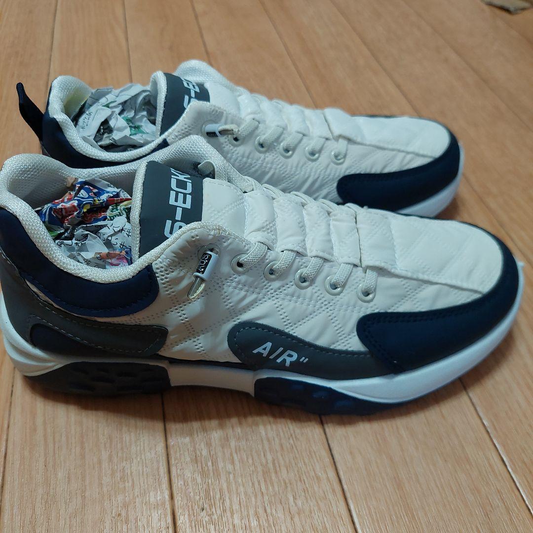 S-ECKE スニーカー ホワイト ネイビー 39 — image 4