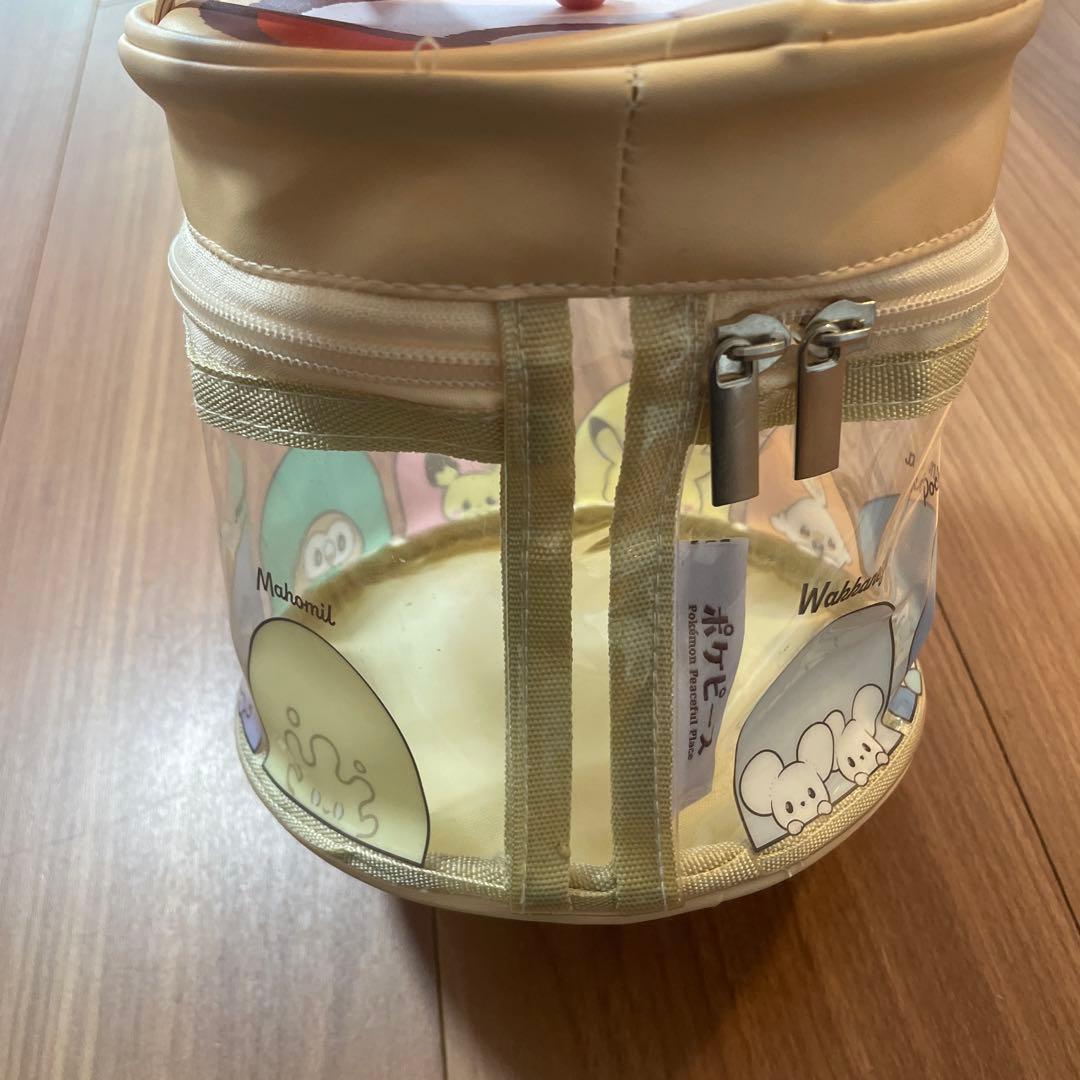 【美品】ポケピース　円形ポーチ　ポケモン 3コインズ　バック — image 4