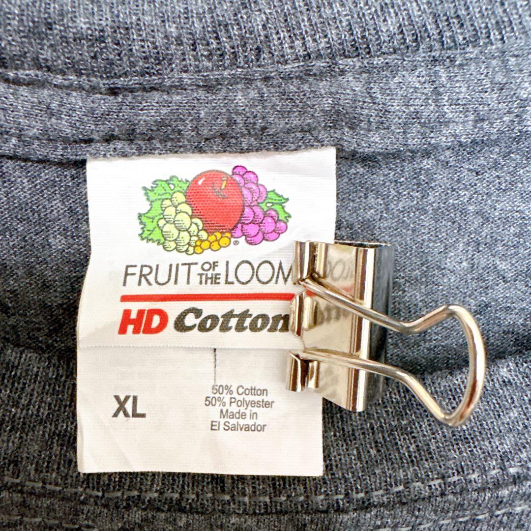 フルーツオブザルーム ロンT クルーネック 長袖 プリント XL 灰 綿普段着 — image 3