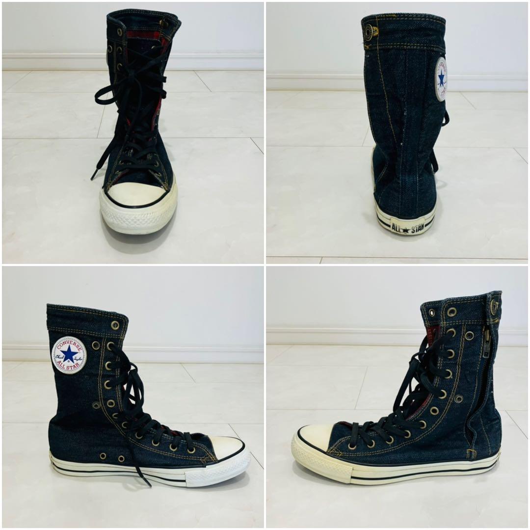 激レア 濃紺 100周年限定 CONVERSE ALLSTAR デニム ニーハイ — image 2