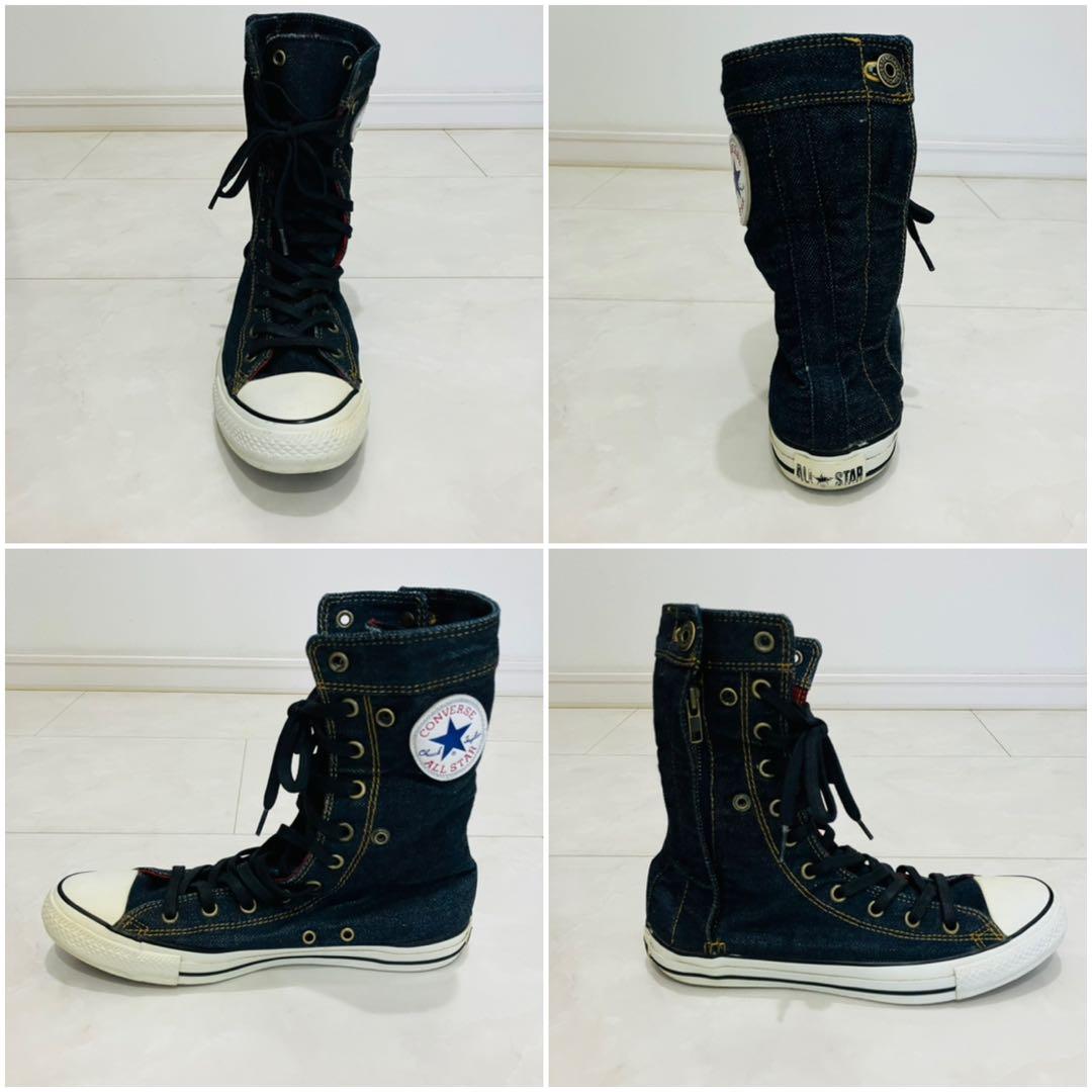 激レア 濃紺 100周年限定 CONVERSE ALLSTAR デニム ニーハイ — image 3
