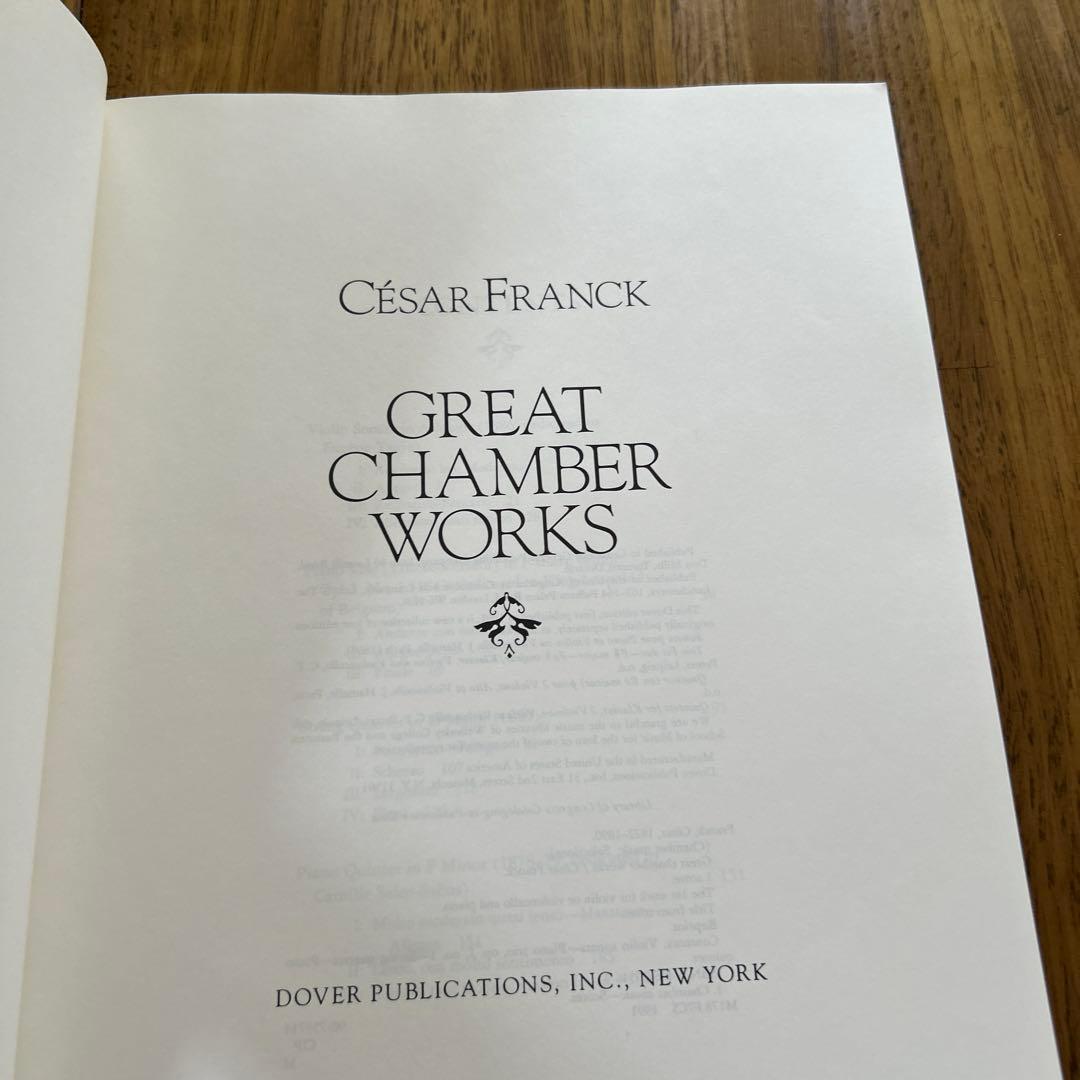 César Franck Great Chamber Works 楽譜 — image 2