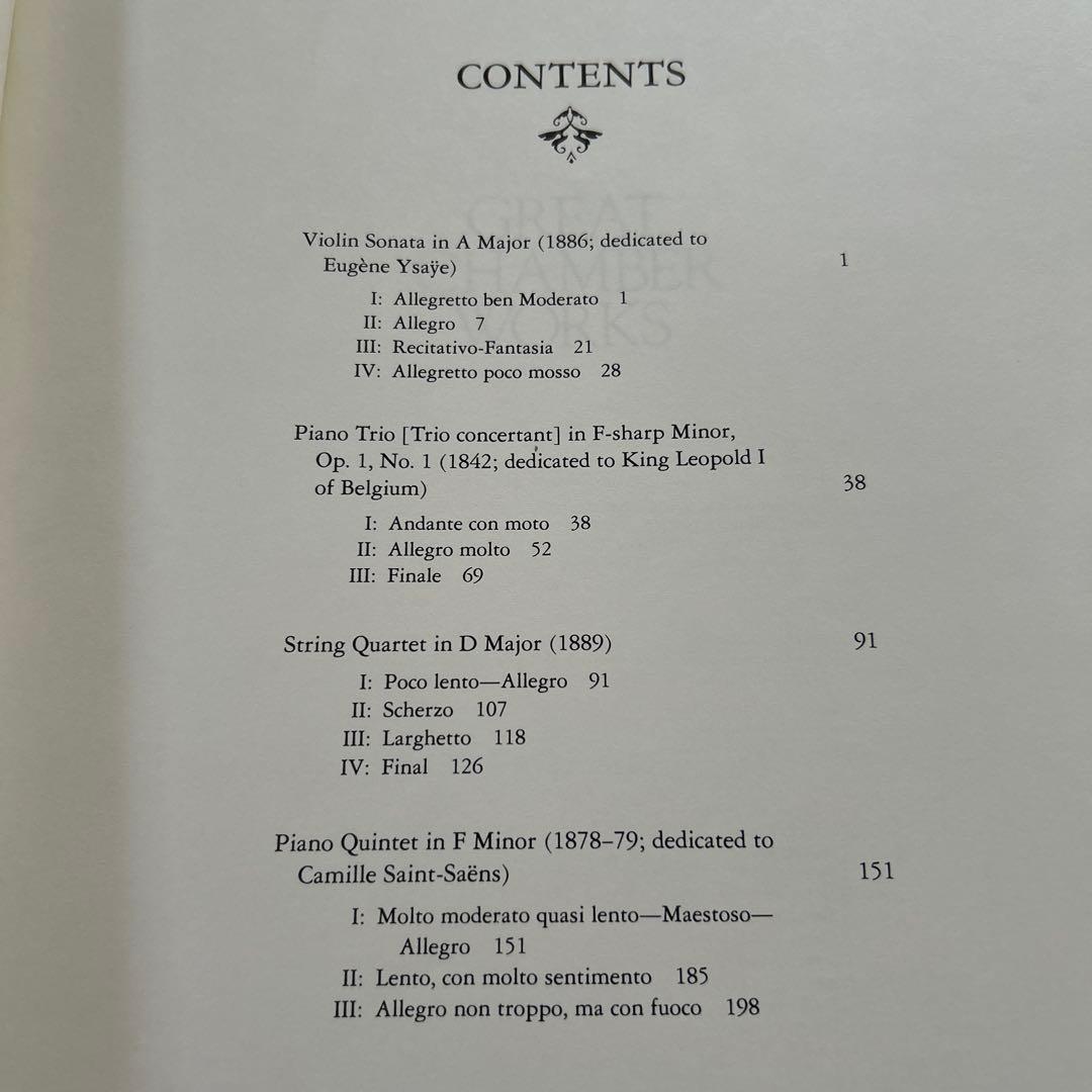 César Franck Great Chamber Works 楽譜 — image 4