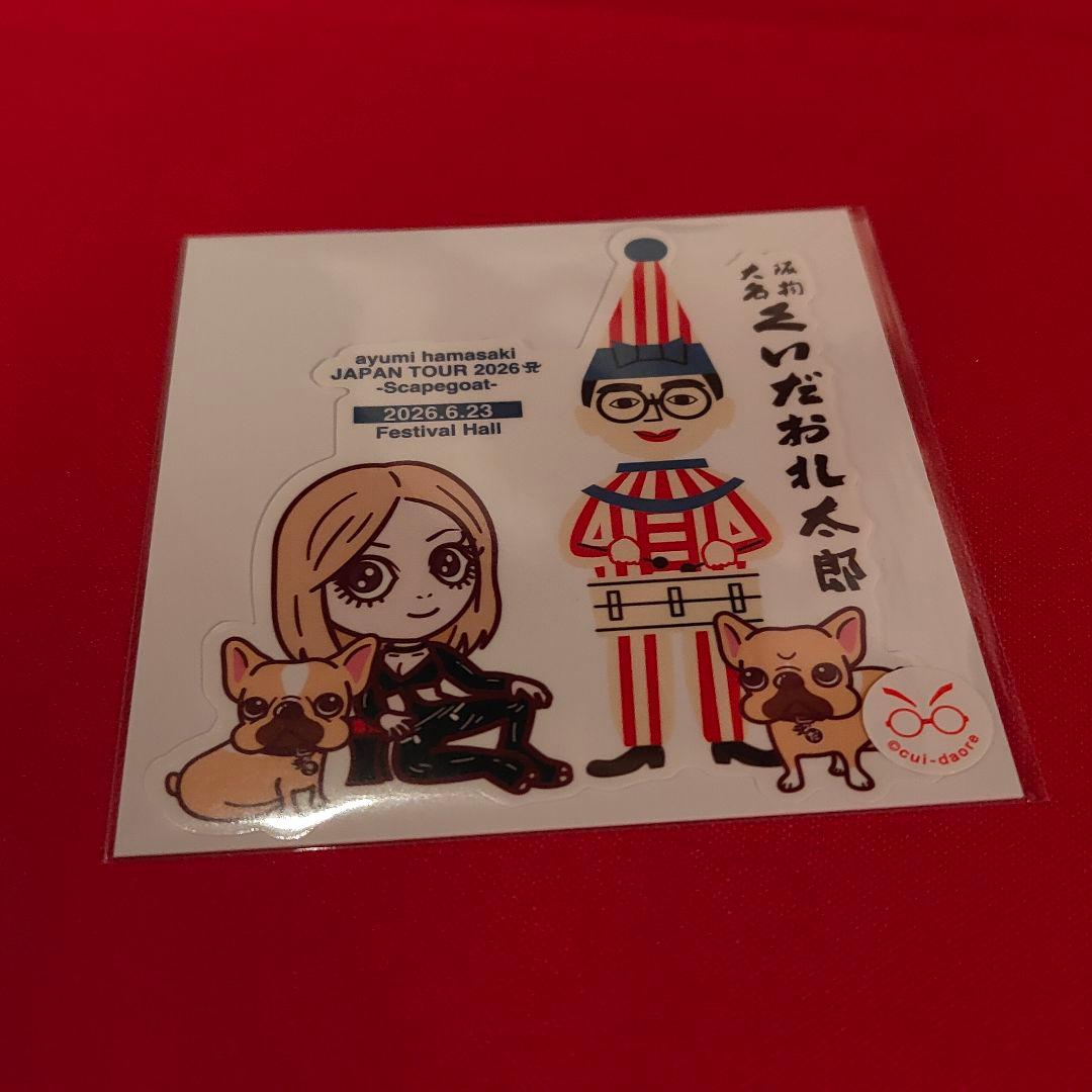 浜崎あゆみ 新品未使用品 6月23日 大阪公演限定 くいだおれステッカー1枚 — image 2