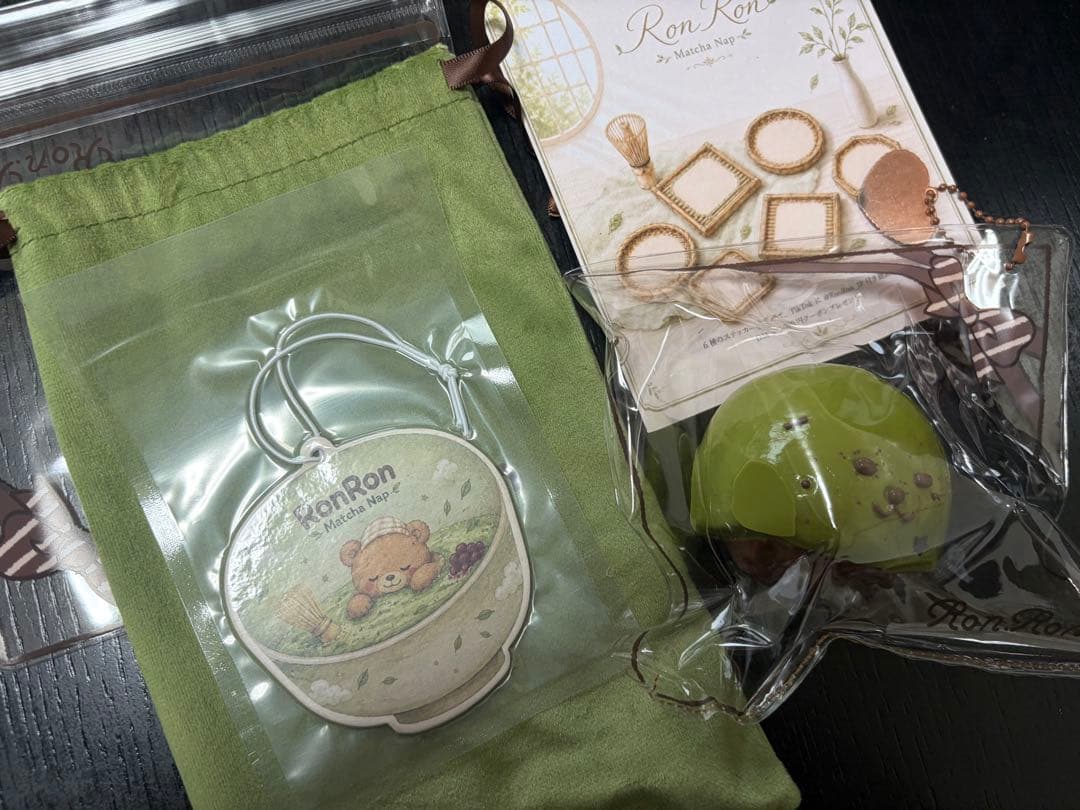 xiaorong ronron シャオロン　抹茶　あずき大福　スクイーズ — image 2