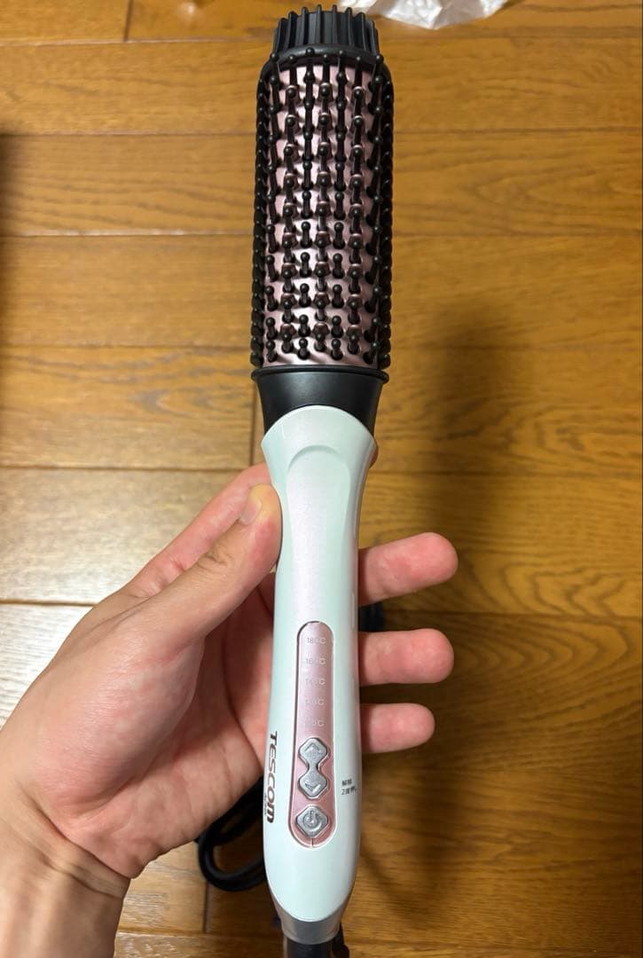 TESCOM Rich Style ホットブラシ ヘアアイロン 美品 箱付き — image 3