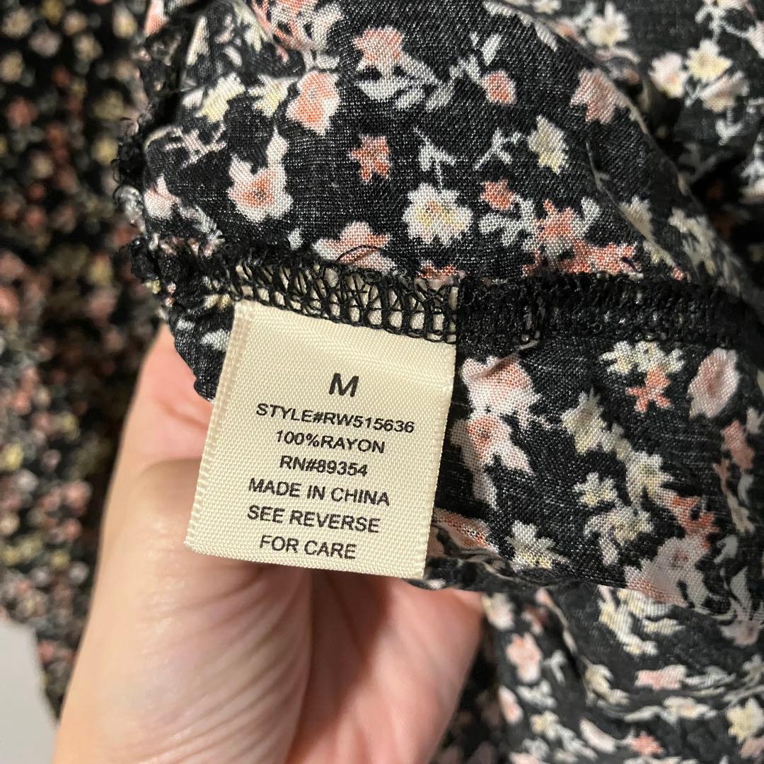 no comment NY・LA 花柄 半袖チュニック 【M】サイズ — image 4
