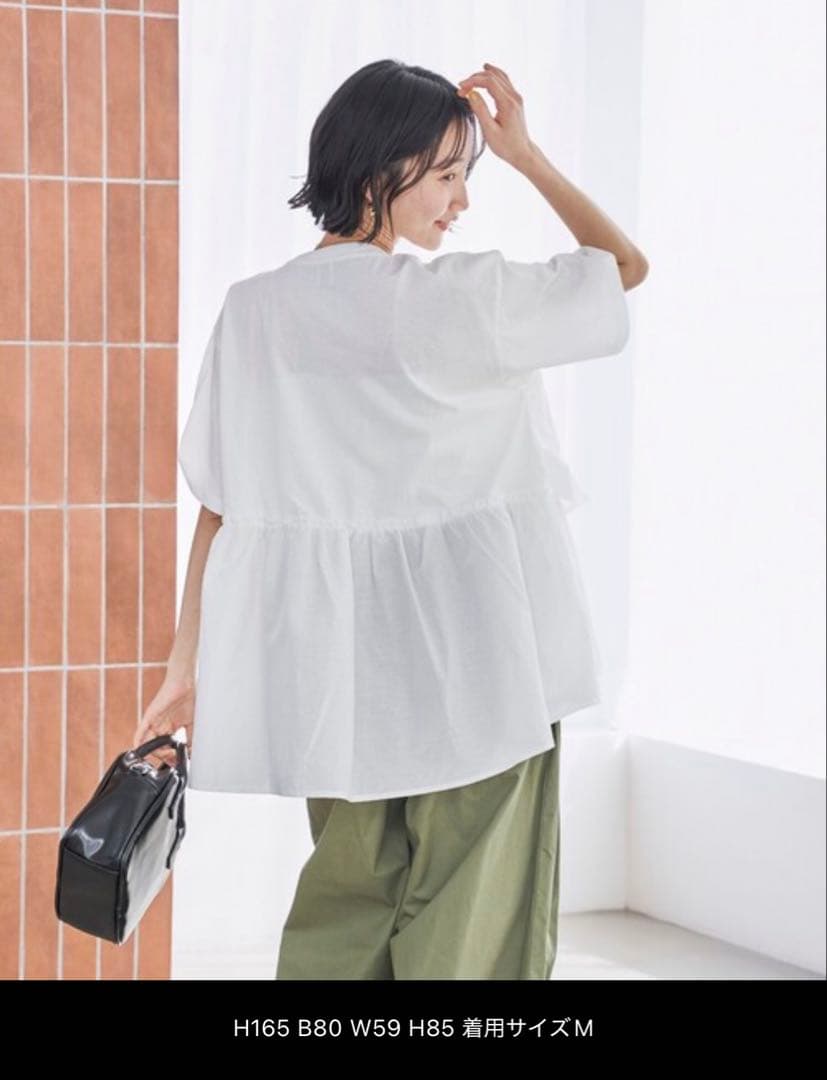 tシャツ ピグメントフリルドッキングT レディース　coen — image 3