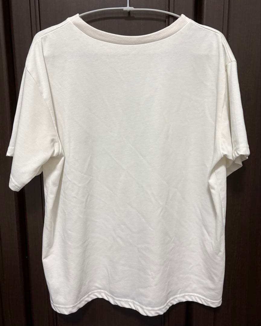 【本日まで】GRL ロゴ刺繍Tシャツ［pm132］ オフホワイト×グレー — image 2
