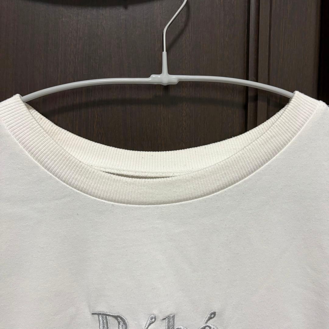 【本日まで】GRL ロゴ刺繍Tシャツ［pm132］ オフホワイト×グレー — image 3