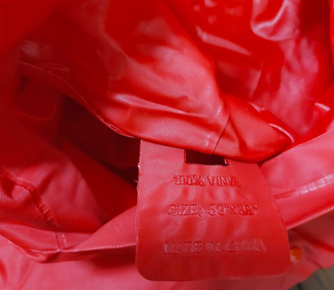 美品 LOGOS レインポンチョ 男女兼用 レッド — image 4