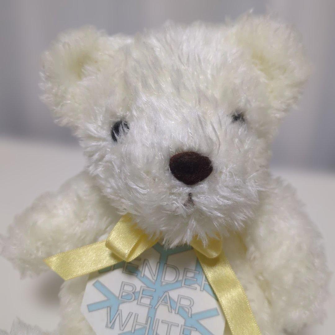 【飾っていただけ】TENDER BEAR WHITE ぬいぐるみ — image 2