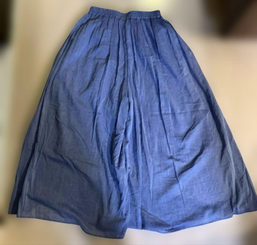 simplicite シャンブレーボイルスカートパンツ — image 2