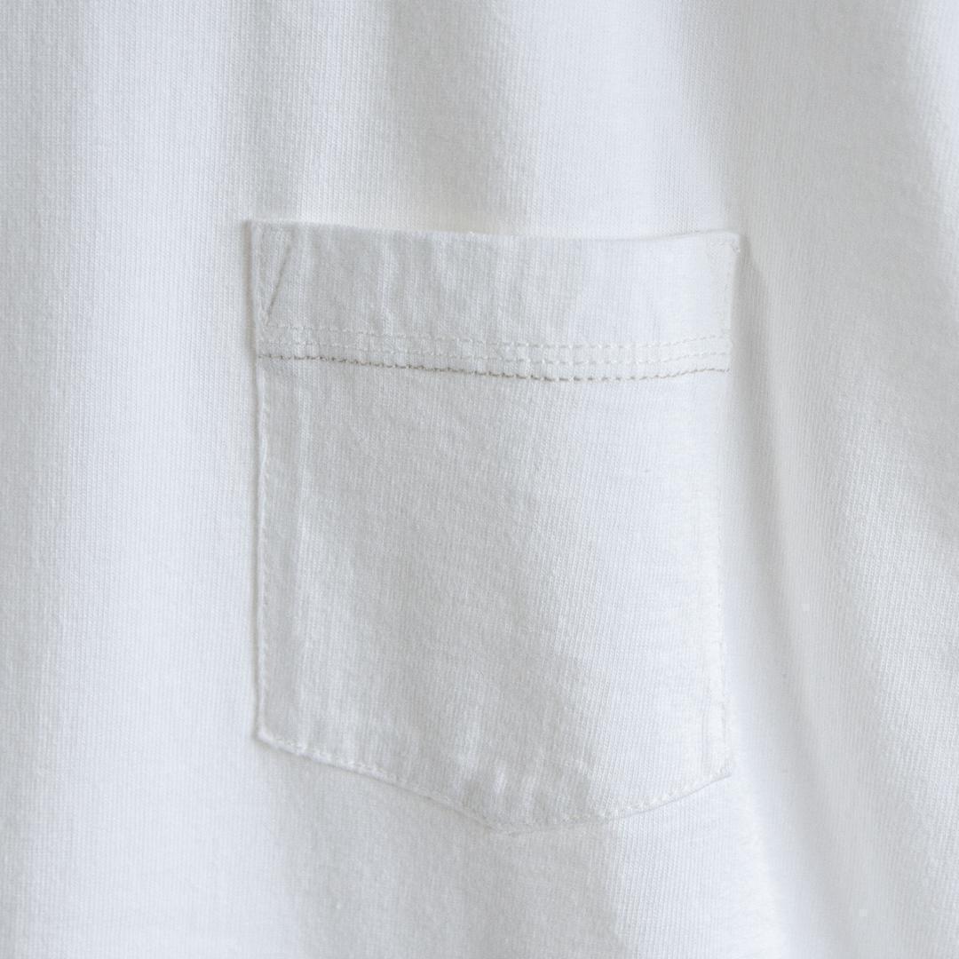 【希少】ポケット付き Tシャツ M ホワイト 無地 日本製 — image 5
