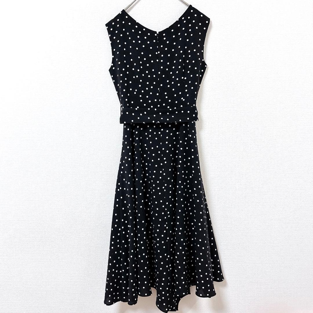 JUSGLITTY ジャスグリッティー ドット柄ラッフルワンピース ベルト付 2 — image 5