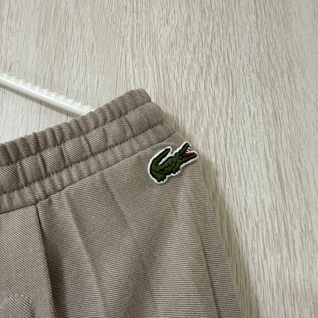 LACOSTE ラコステ ロング プリーツ フランネル スカート サンドベージュ — image 3