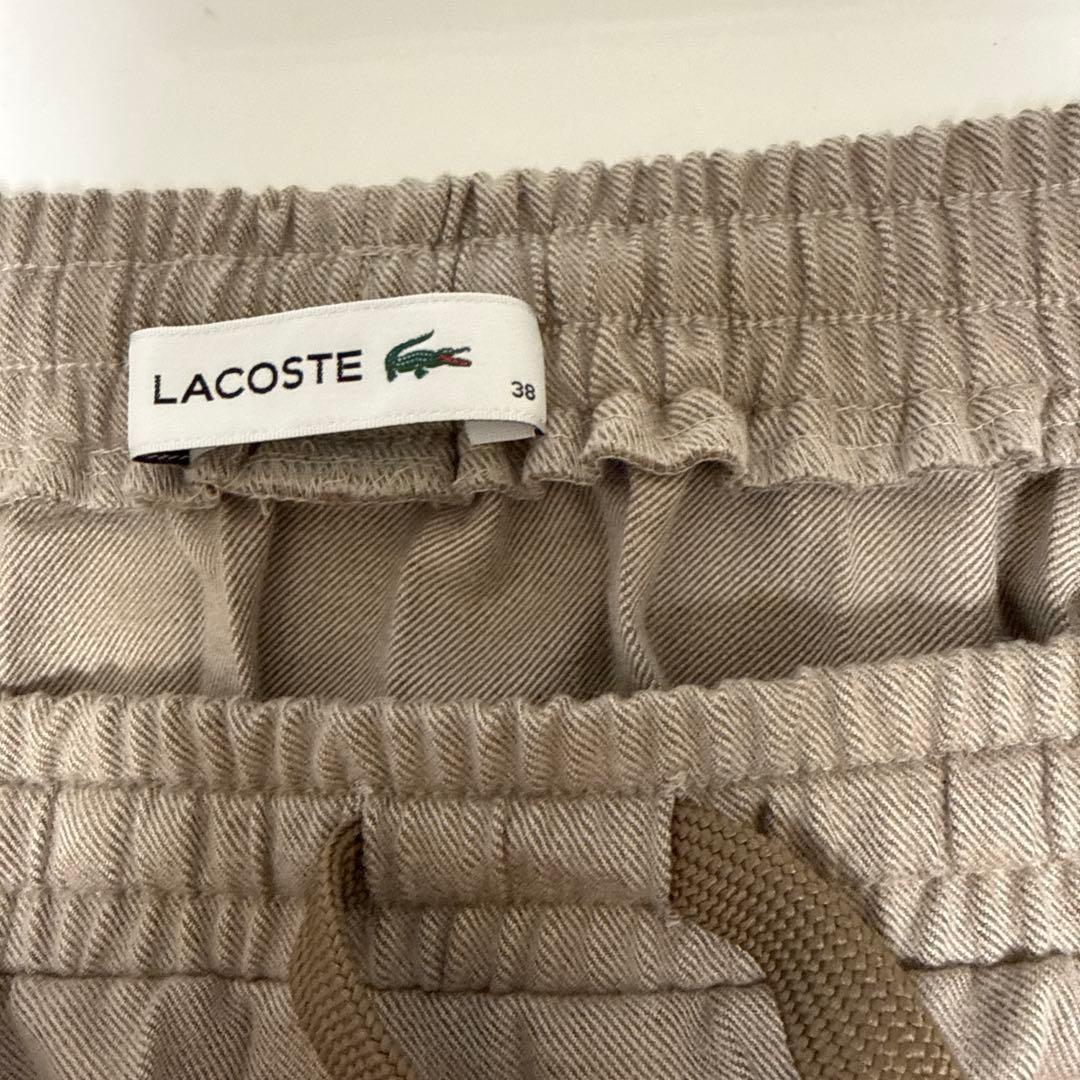 LACOSTE ラコステ ロング プリーツ フランネル スカート サンドベージュ — image 5