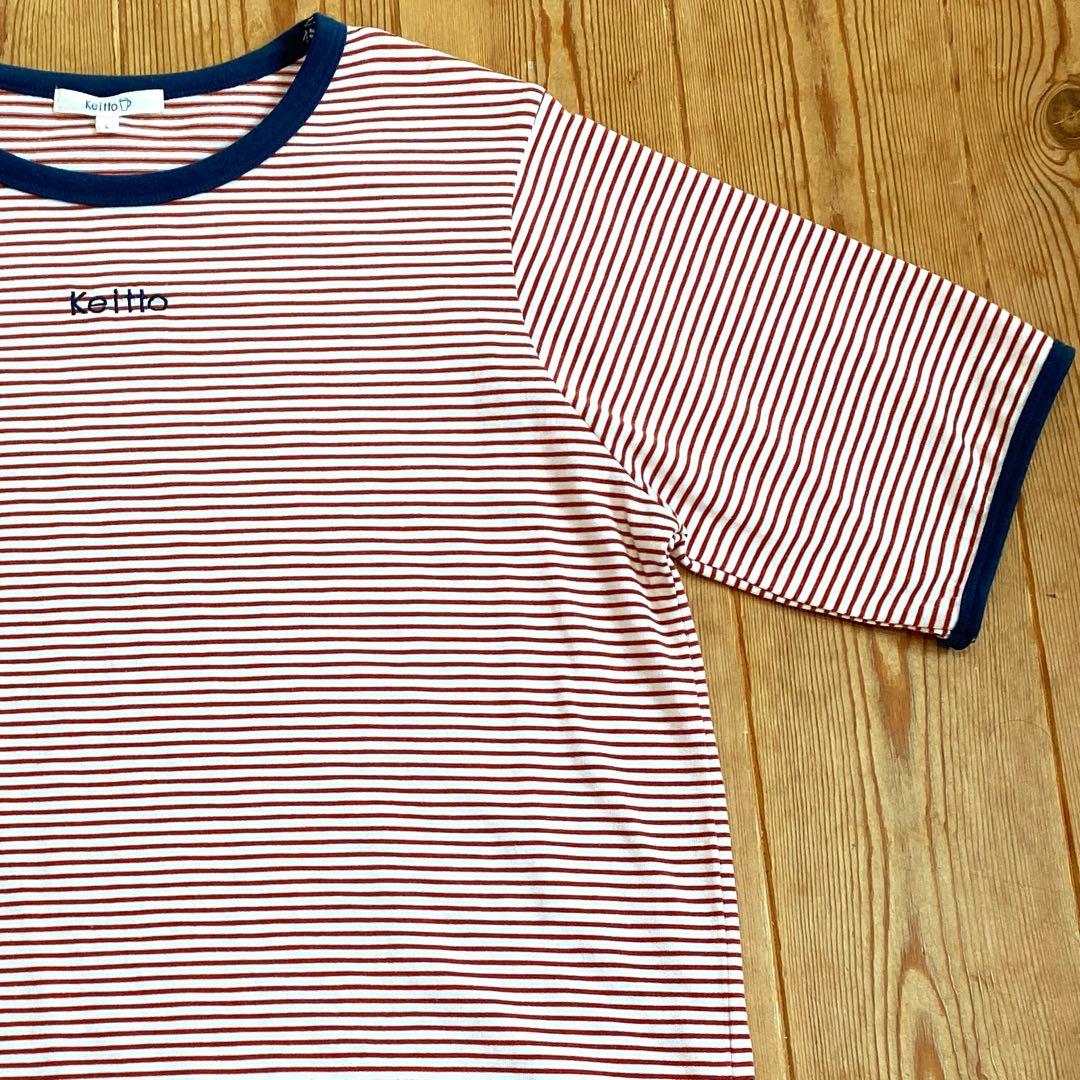 ❤️Keitto ケイット 赤白ボーダー 半袖 リンガーTシャツ ゆったり❤️新品❤️ — image 4