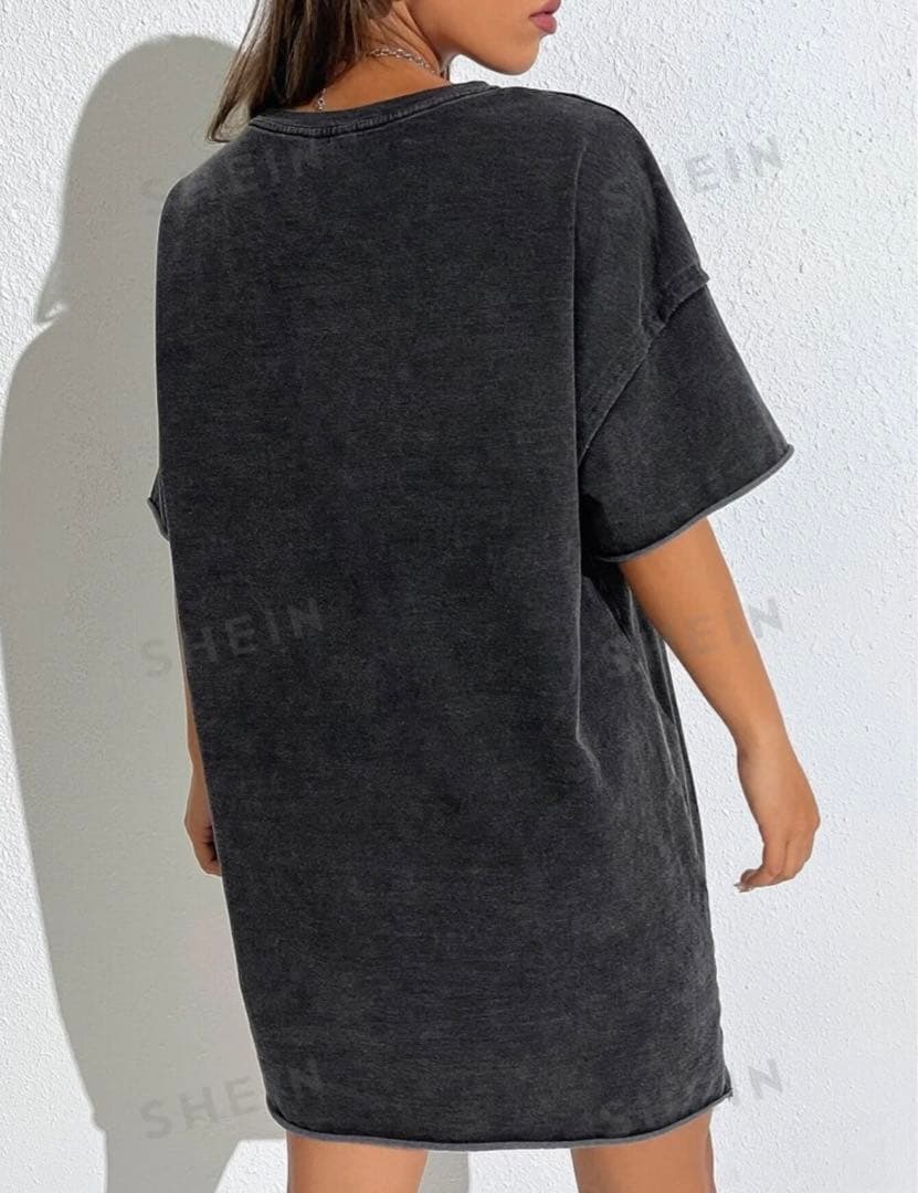 ❤️早い者勝ち❤️SHEIN ダークグレー カットアウトTシャツ JP-XXL(L) — image 3
