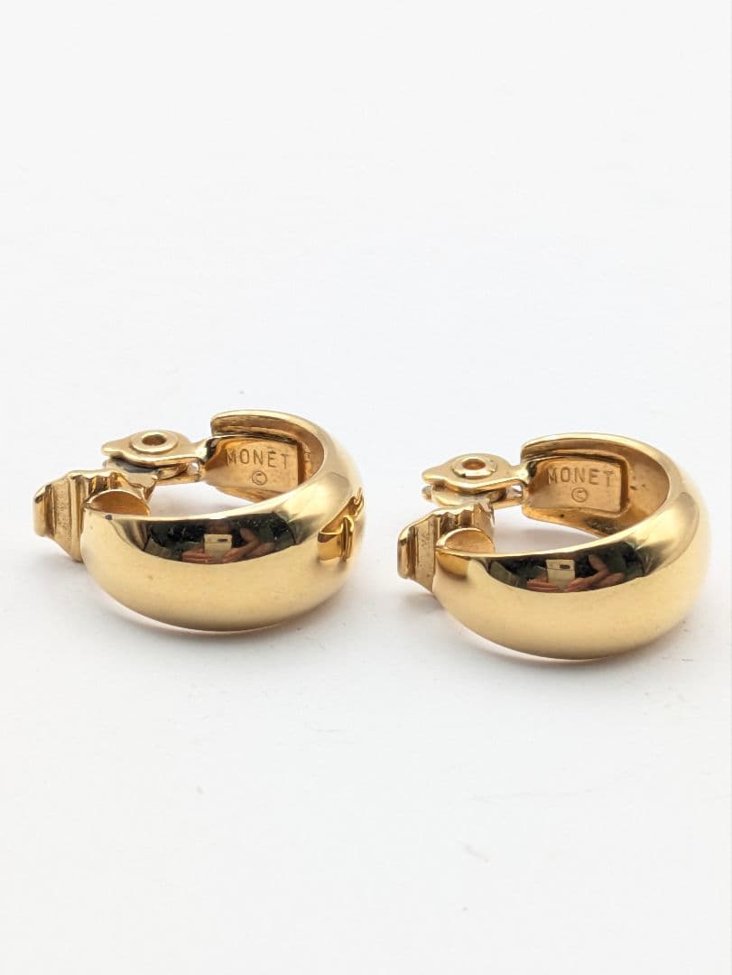 美品 モネ ゴールドイヤリング 両耳 — image 4