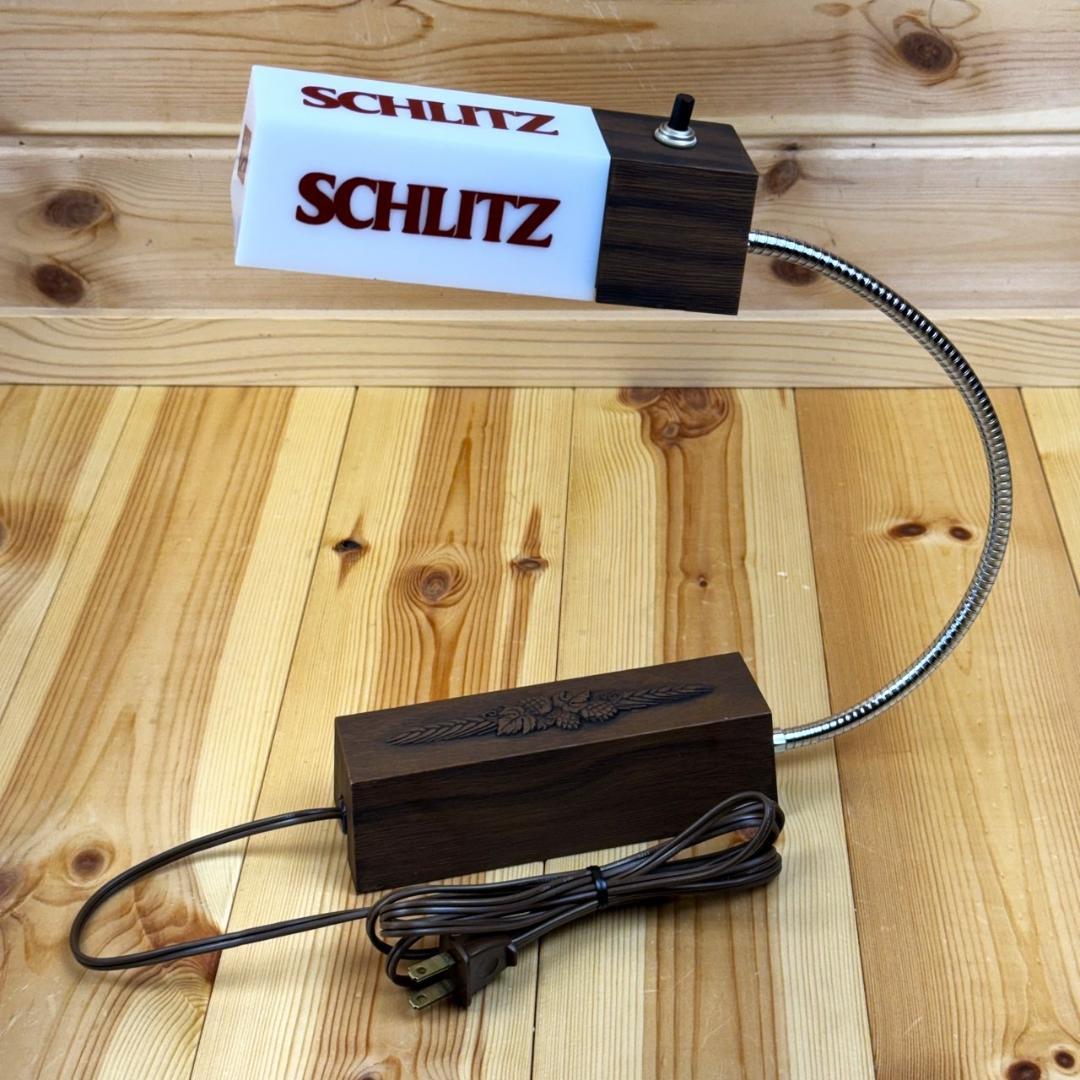 SCHLITZ シュリッツ デスクランプ ライト サイン ビール ビンテージ — image 2