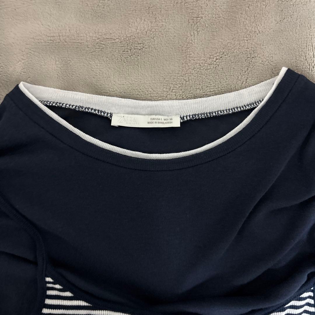 【ZARA】トリプルストライプエフェクトTシャツ — image 3