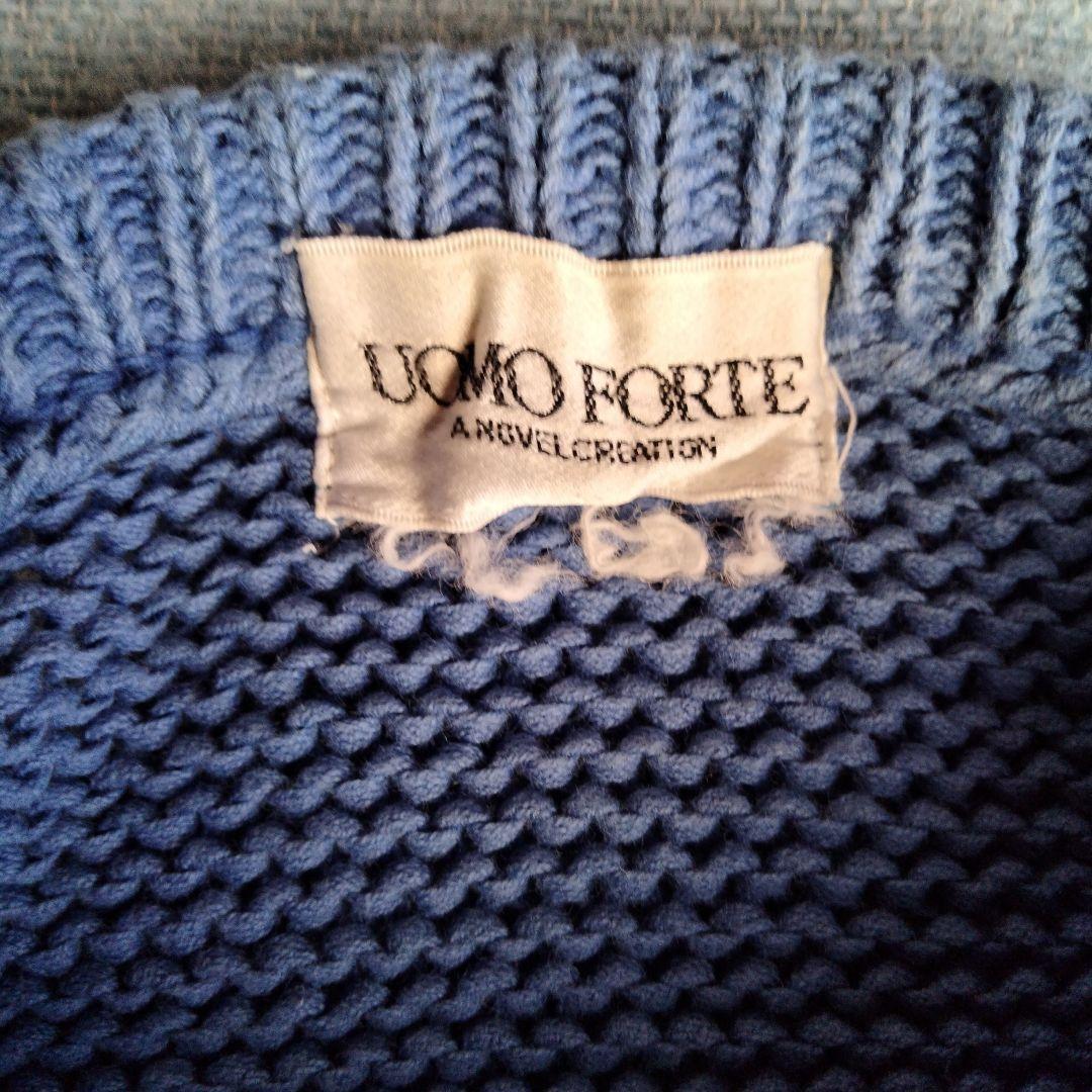 セールヴィンテージUOMO FORTE ライトブルー ニットセーター — image 2