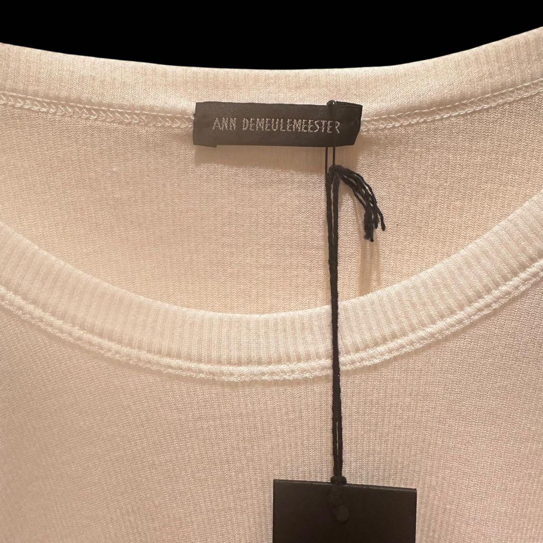 未使用 22SS ANN DEMEULEMEESTER シルク混カットソー — image 3