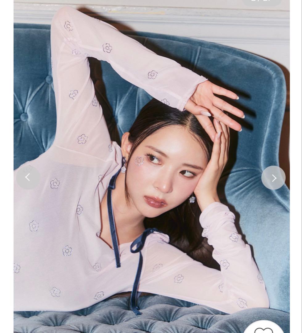 LILY BROWN×MARY QUANT デイジー柄シアーチュールトップス — image 4