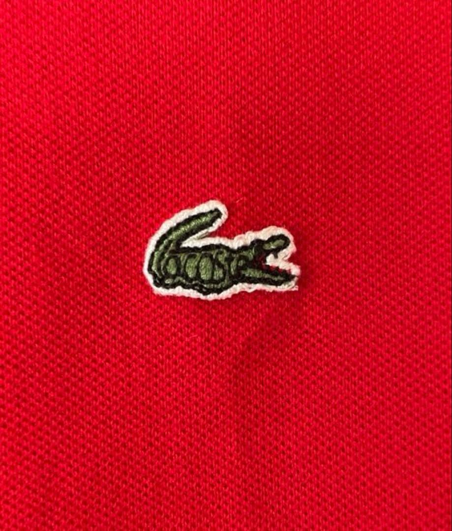 LACOSTE ラコステ 半袖 ポロシャツ レッド　美品 — image 3