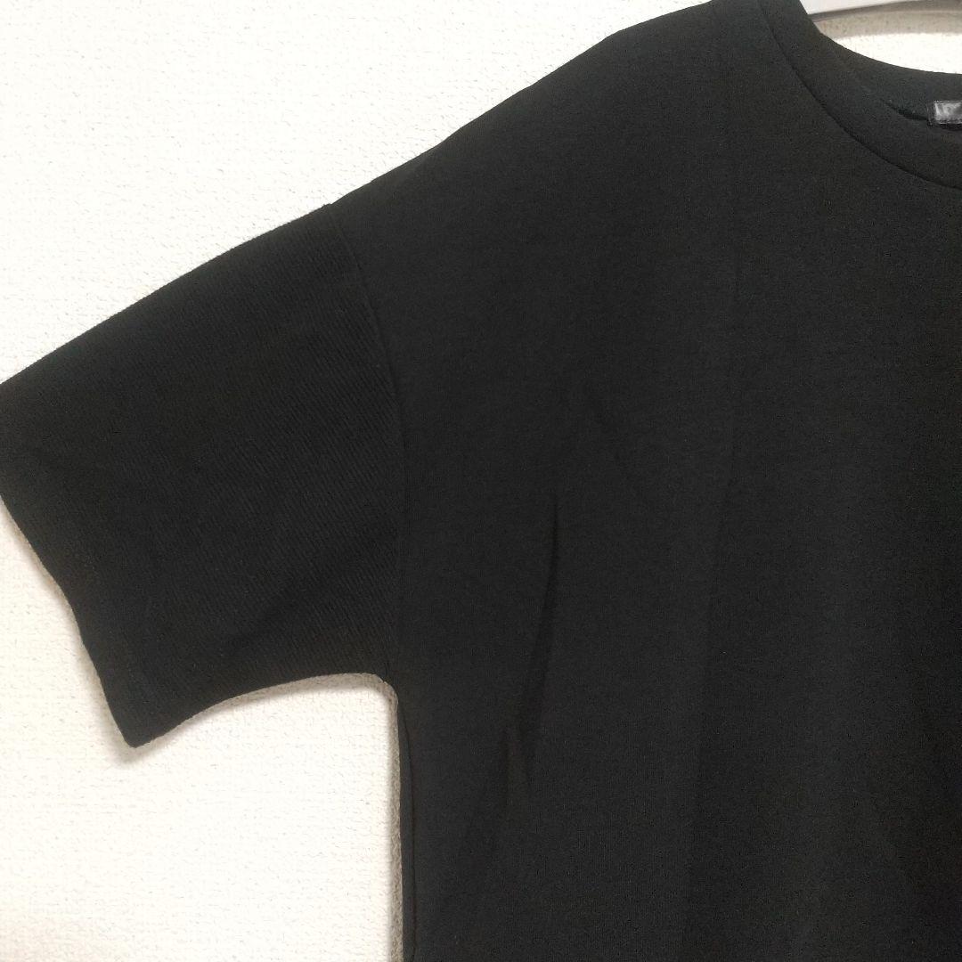 【美品】AQUAHISTORY ブラック 五分袖 Tシャツ M — image 3