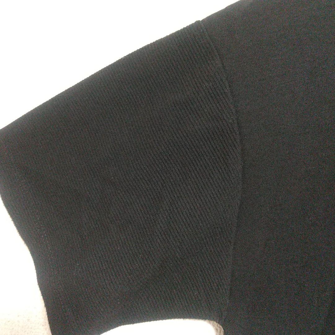 【美品】AQUAHISTORY ブラック 五分袖 Tシャツ M — image 4
