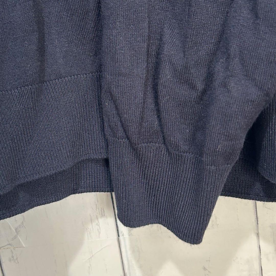 【ザラ】ニット　セーター　タートルネック　ネイビー　カジュアル　メンズ — image 4