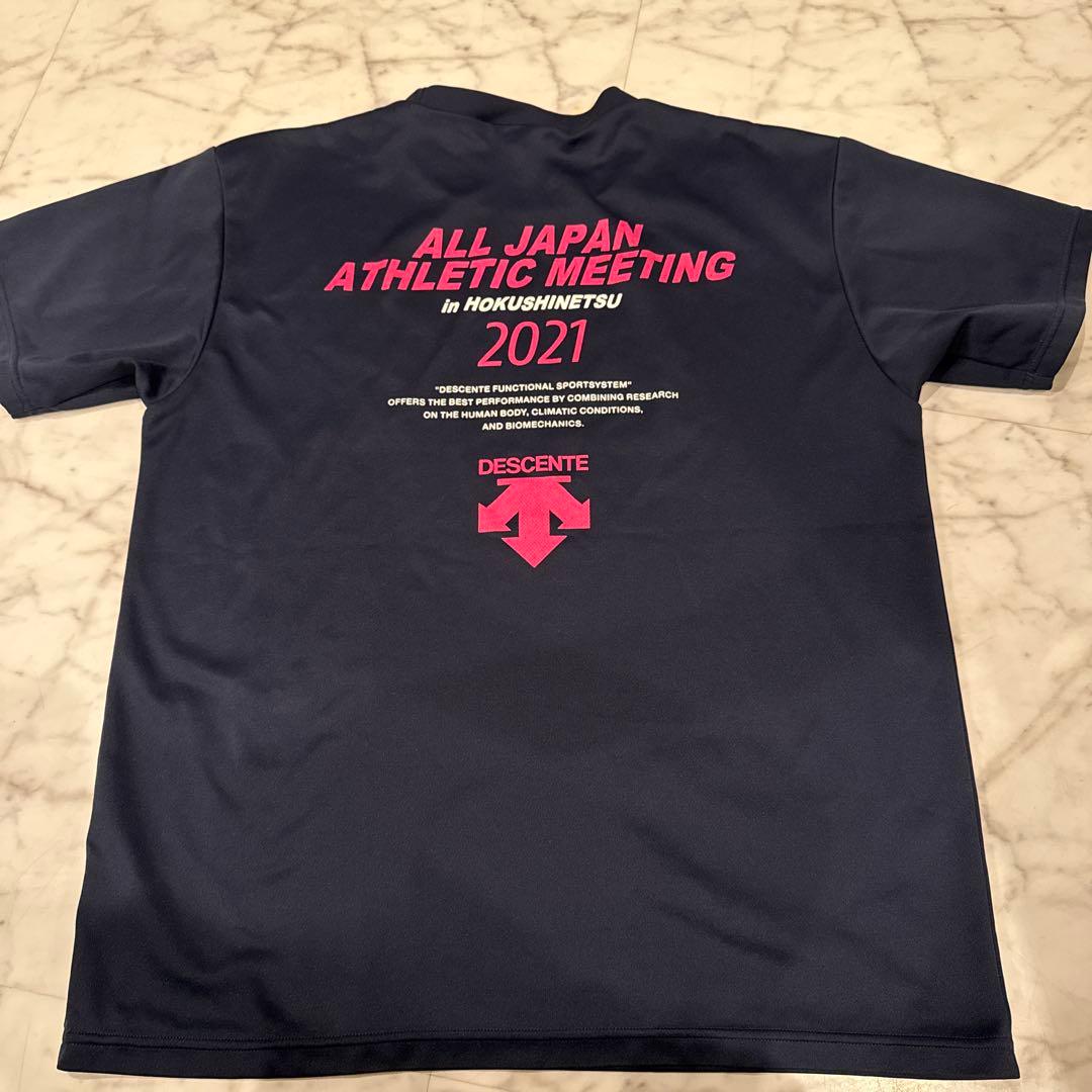 DESCENTE 2021 ALL JAPAN Tシャツ ネイビー — image 2