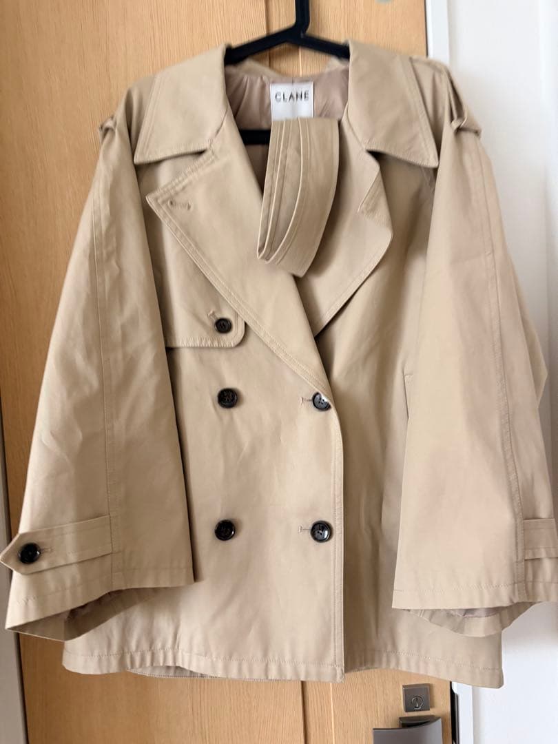 【CLANE クラネ】 OVER SHORT TRENCH COAT — image 4