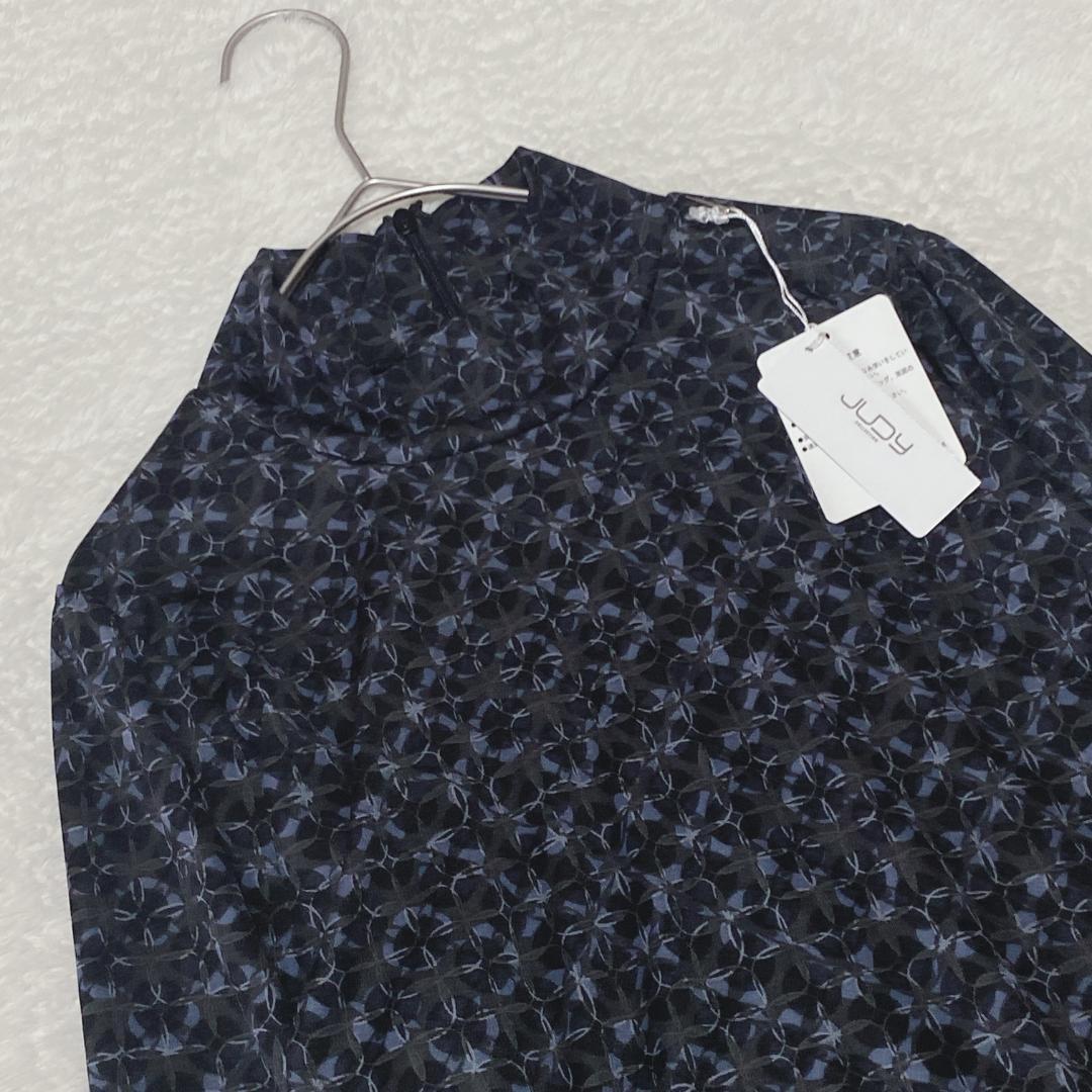 DE0367【ジュディコレクション】カットソー【40】ファスナー ハイネック総柄 — image 2