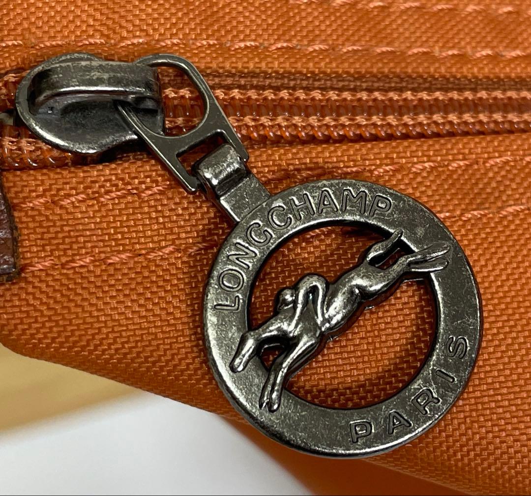 LONGCHAMP ロンシャン　プリアージュ　ハンドバッグ　オレンジ　大容量 — image 4