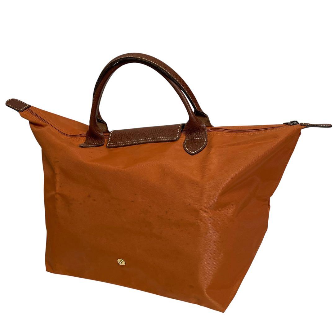 LONGCHAMP ロンシャン　プリアージュ　ハンドバッグ　オレンジ　大容量 — image 5