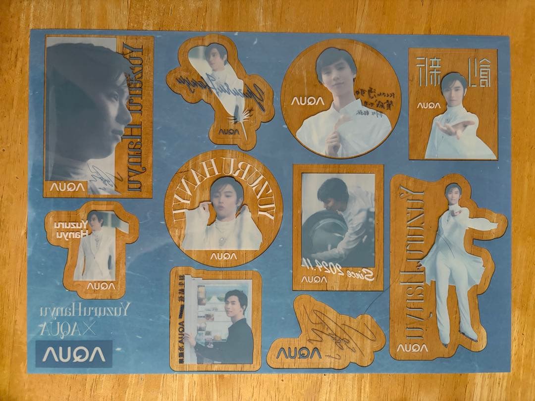 羽生結弦さん　AQUA イベント　記念品のステッカー — image 2