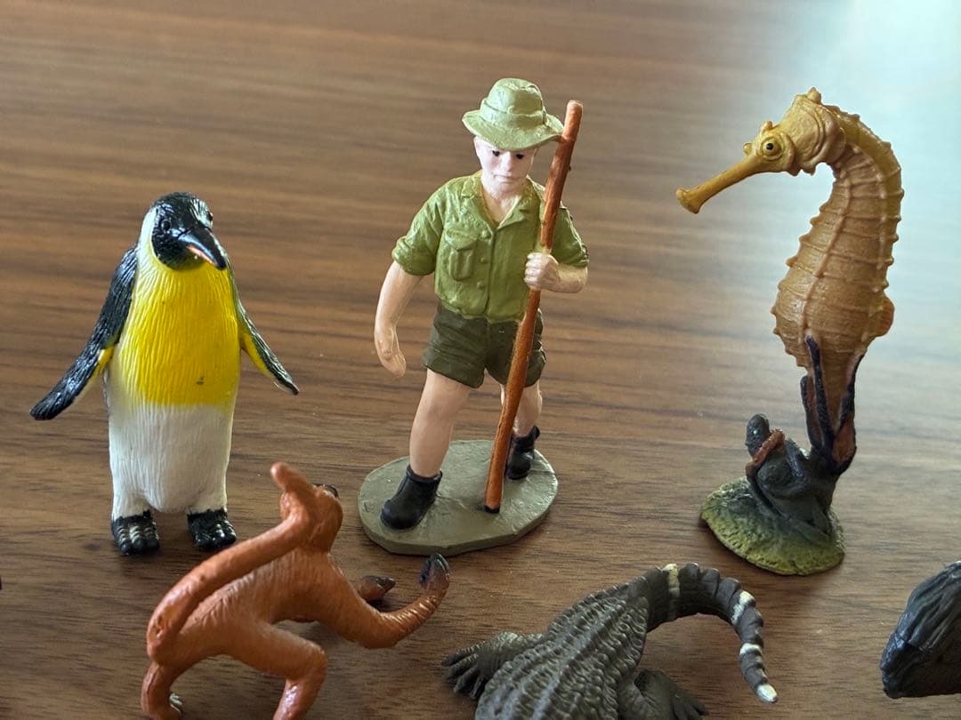 レインフォレスト 動物フィギュアセット 13体 探検家付き サファリ レトロ — image 2
