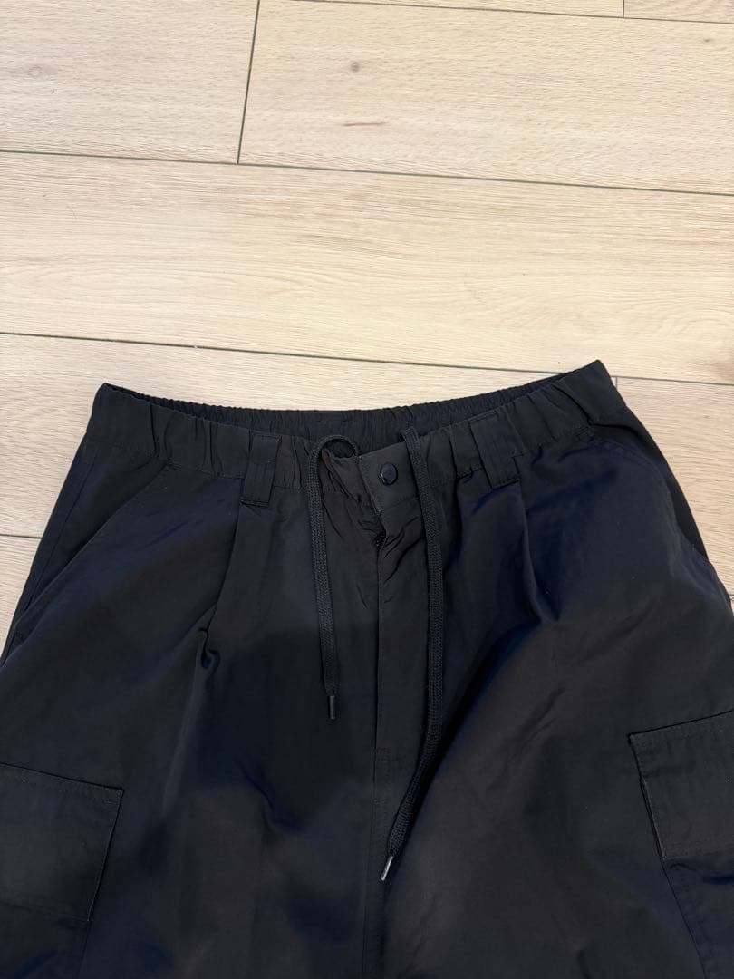 フリークスストア　バルーンカーゴパンツ ワイド 黒 ナイロン　ドロスト — image 2