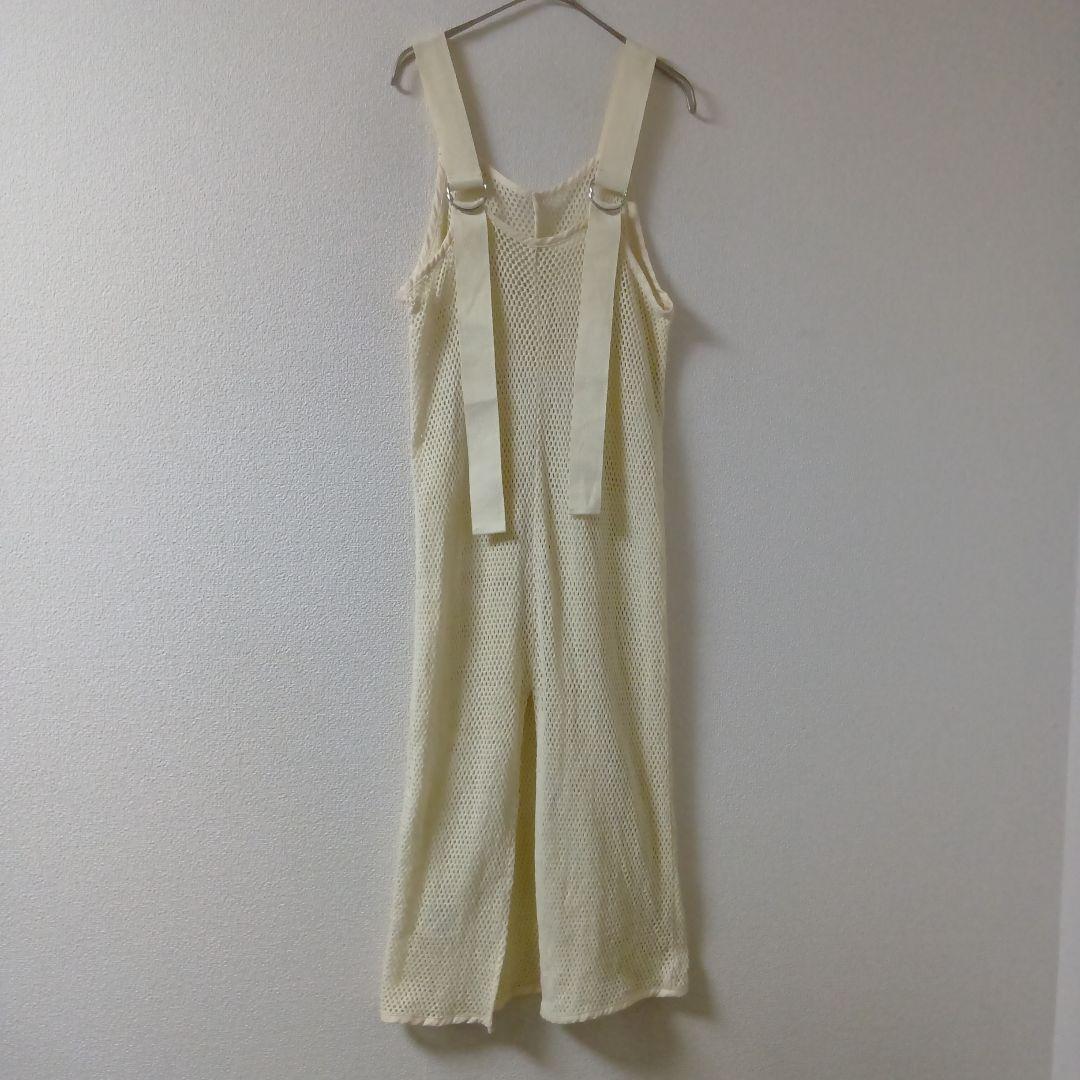 Ray BEAMS 2WAY 総メッシュ キャミワンピース アイボリーレイヤード — image 2