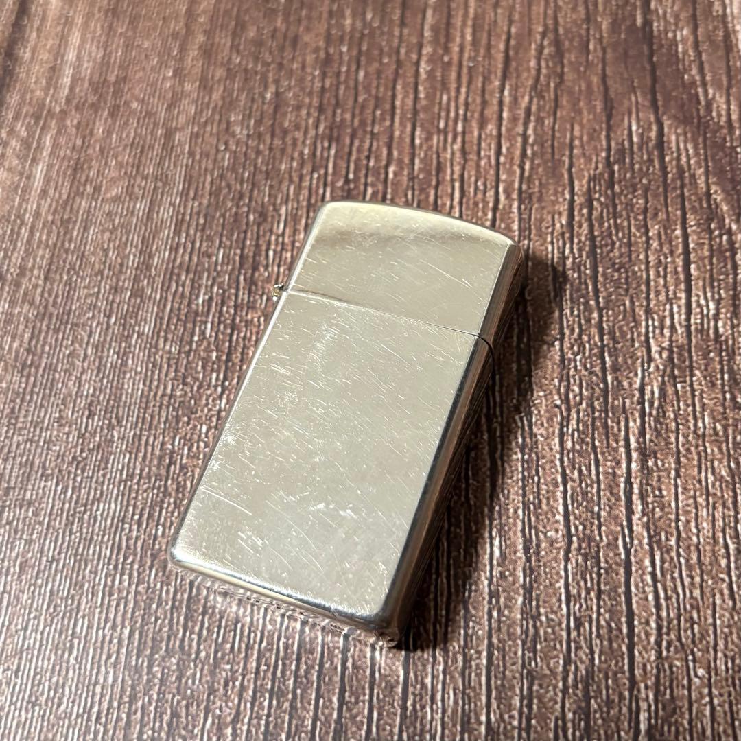 ZIPPO スターリングシルバー 筆記体ロゴ スリム ジッポー 火花確認済み — image 2