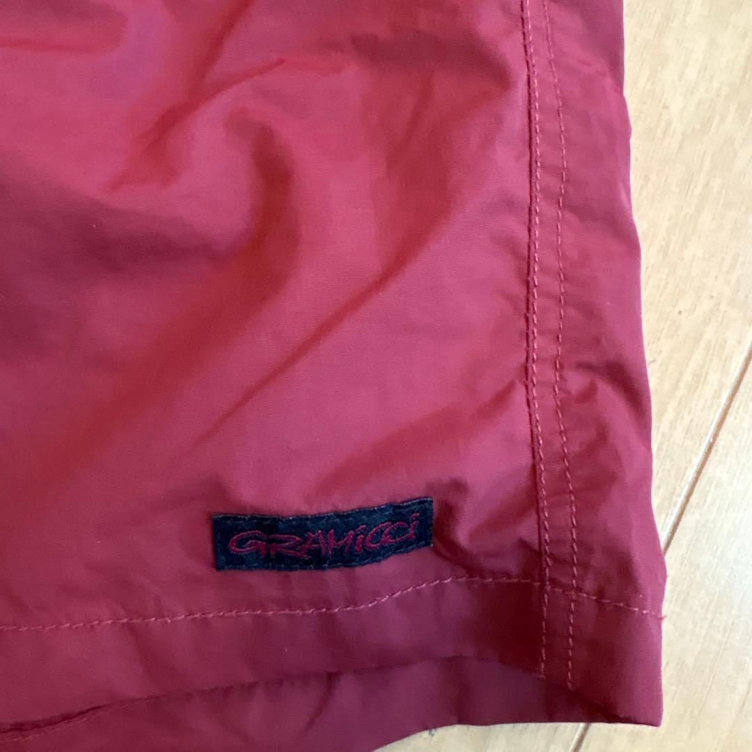 デニムダンガリーGramicci ハーフパンツ レッド 02サイズ — image 3